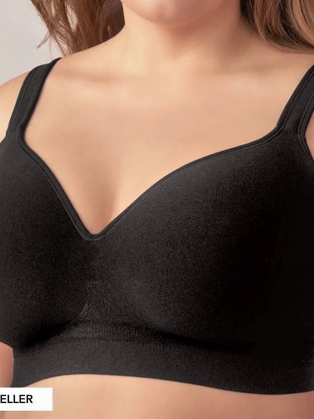 Truekind Shapermint Supportive Comfort Wireless Shaping Bra Black 2XL